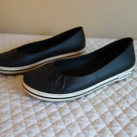 CROCS Crocband Flat Ballet Slip-On Shoes – Wmns 7 - Picture 2 of 10